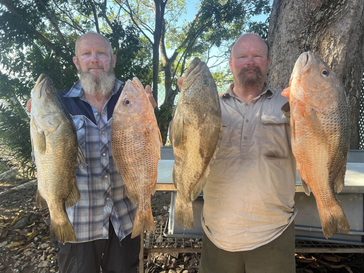 Father and Son team Danny and Frank Sparks loved the fishing and comforts of Tiwi Islands Lodge.